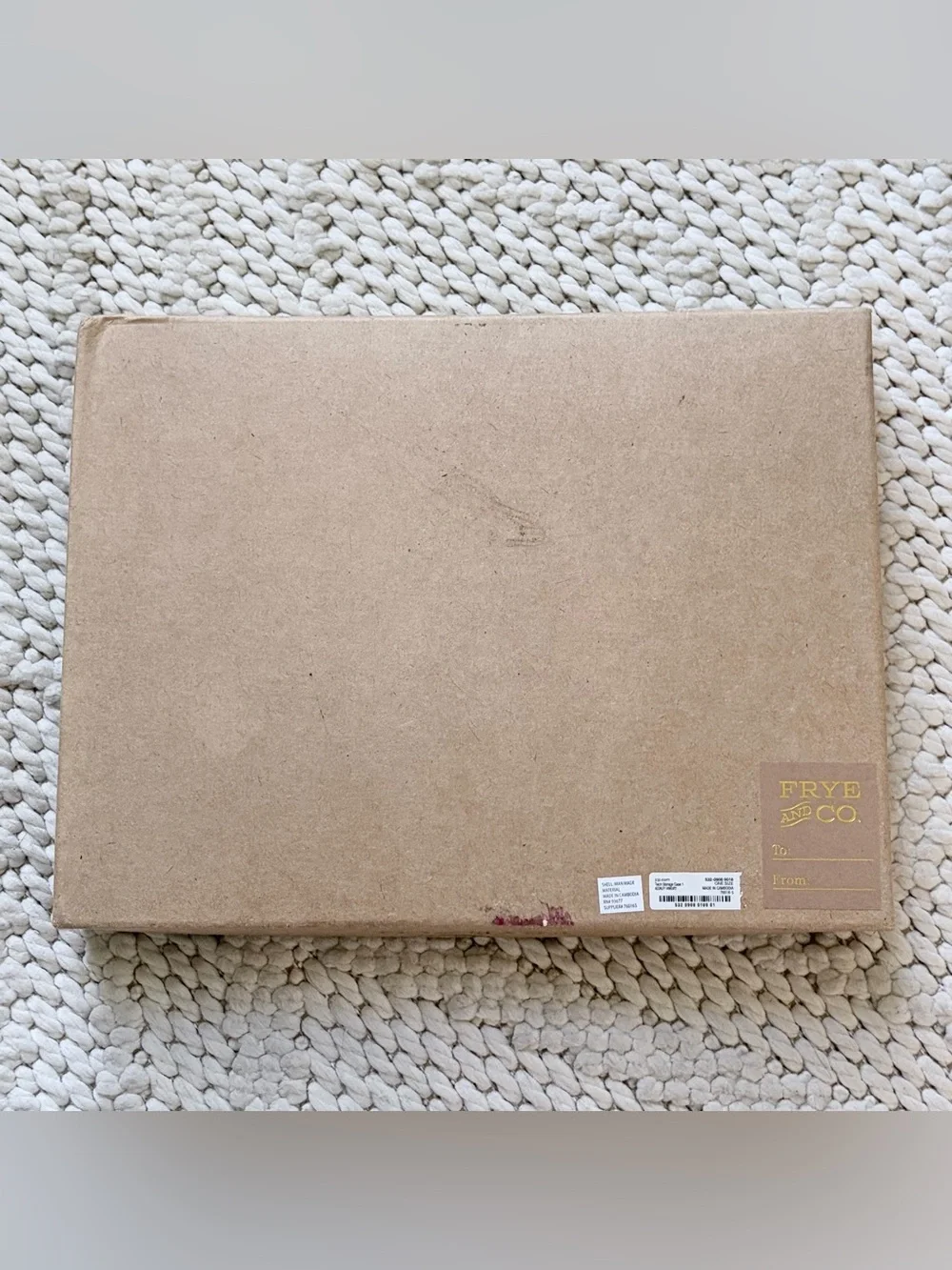 FRYE & Co Vegan Leather Tech Storage Case Charcoal Gray NEW NIB